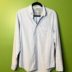 Izod Light Blue Casual Button Down Shirt
